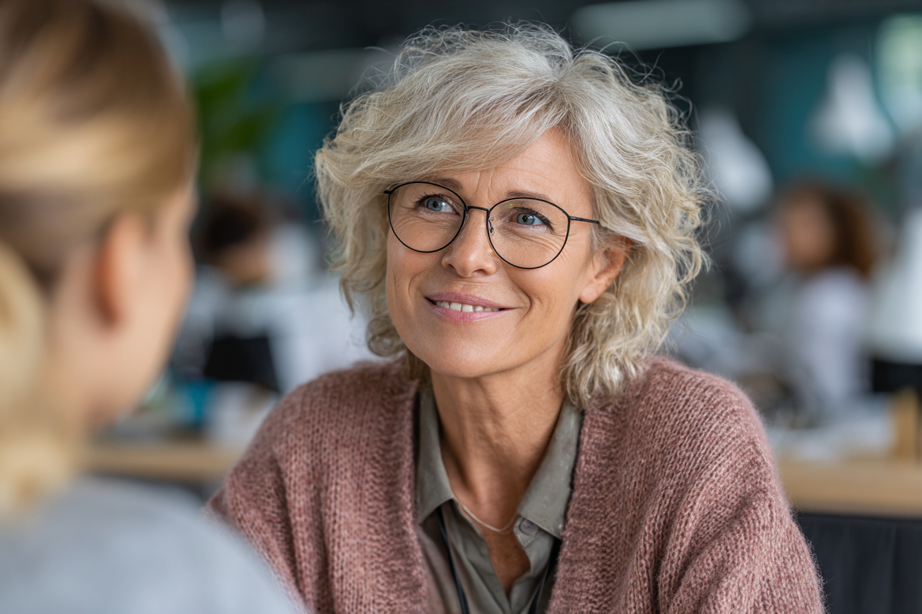 Портрет людини середнього віку в творчому русі